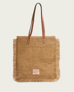Bolso De Rafia Trenzada Terranova