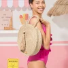 Bolso Redondo Rafia Natural Pinets