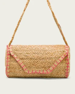 Bolso Yute Natural Fucsia Granadella