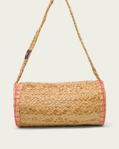 Bolso Yute Natural Fucsia Granadella