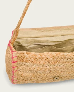 Bolso Yute Natural Fucsia Granadella
