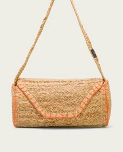 Bolso Yute Natural Naranja Granadella