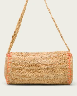 Bolso Yute Natural Naranja Granadella