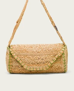 Bolso Yute Natural Verde Granadella