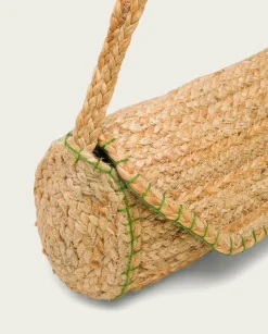 Bolso Yute Natural Verde Granadella