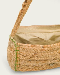 Bolso Yute Natural Verde Granadella