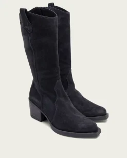 Botas Cowboy Carbon Con Cremallera Java