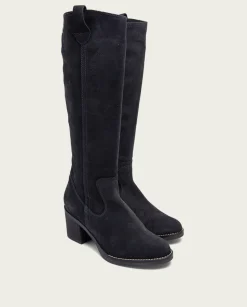 Botas De Tacón Carbon Con Cremallera Nora