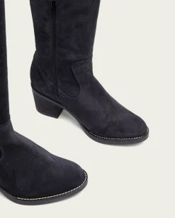 Botas De Tacón Carbon Con Cremallera Nora