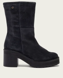 Botas De Tacón Carbon Con Cremallera Reiko