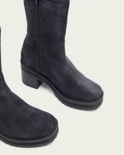 Botas De Tacón Carbon Con Cremallera Reiko