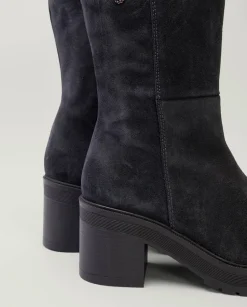 Botas De Tacón Carbon Con Cremallera Reiko
