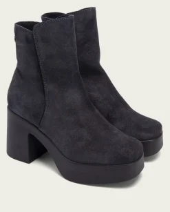 Botines De Tacón Carbon Con Cremallera Leta