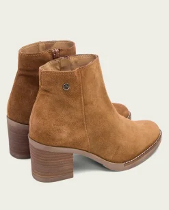 Botines De Tacón Cuero Con Cremallera Nala