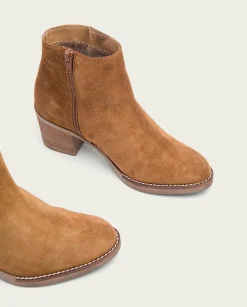 Botines De Tacón Cuero Con Cremallera Nala