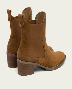 Botines De Tacón Cuero Con Elasticos Ninet
