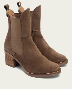 Botines De Tacón Moka Con Elasticos Ninet