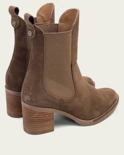 Botines De Tacón Moka Con Elasticos Ninet