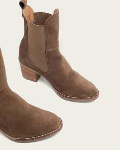 Botines De Tacón Moka Con Elasticos Ninet