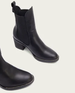 Botines De Tacón Negro Con Elasticos Nekane