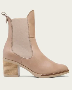 Botines De Tacón Taupe Con Elasticos Nekane