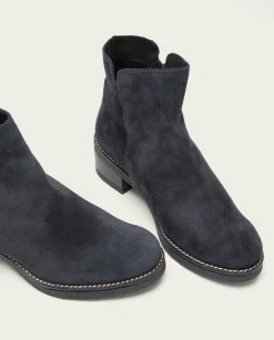 Botines Planos Carbon Con Cremallera Poppy