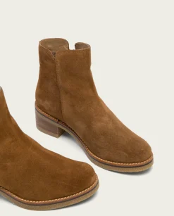 Botines Planos Cuero Con Cremallera Poppy