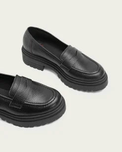 Mocasines Planos Negros Sahira