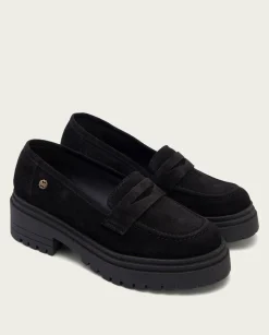 Mocasines Planos Negros Selma