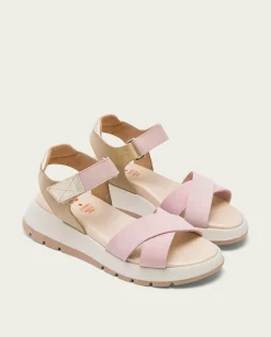 Plataforma De Piel Rosa Erika