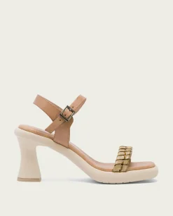 Sandalia Tacón Alto Taupe Kali