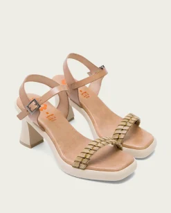 Sandalia Tacón Alto Taupe Kali
