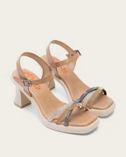 Sandalia Tacón Alto Taupe Karah